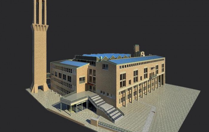 3D tekening stadhuis Hengelo