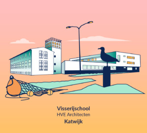Illustratie van het project De Visserijschool van RAP Leiden 2023